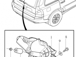 USZCZELKA SILNICZKA WYCIERACZKI TYŁ VOLVO XC90 30753102, 30649072