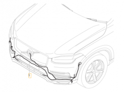 Wiazka przedniego zderzaka volvo xc90 (31499233)